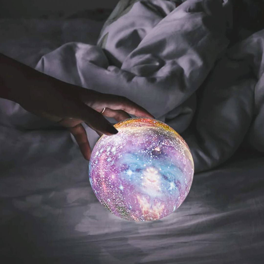 3D Galaxy Moon Lamp | 16 Colours With Remote And Stand