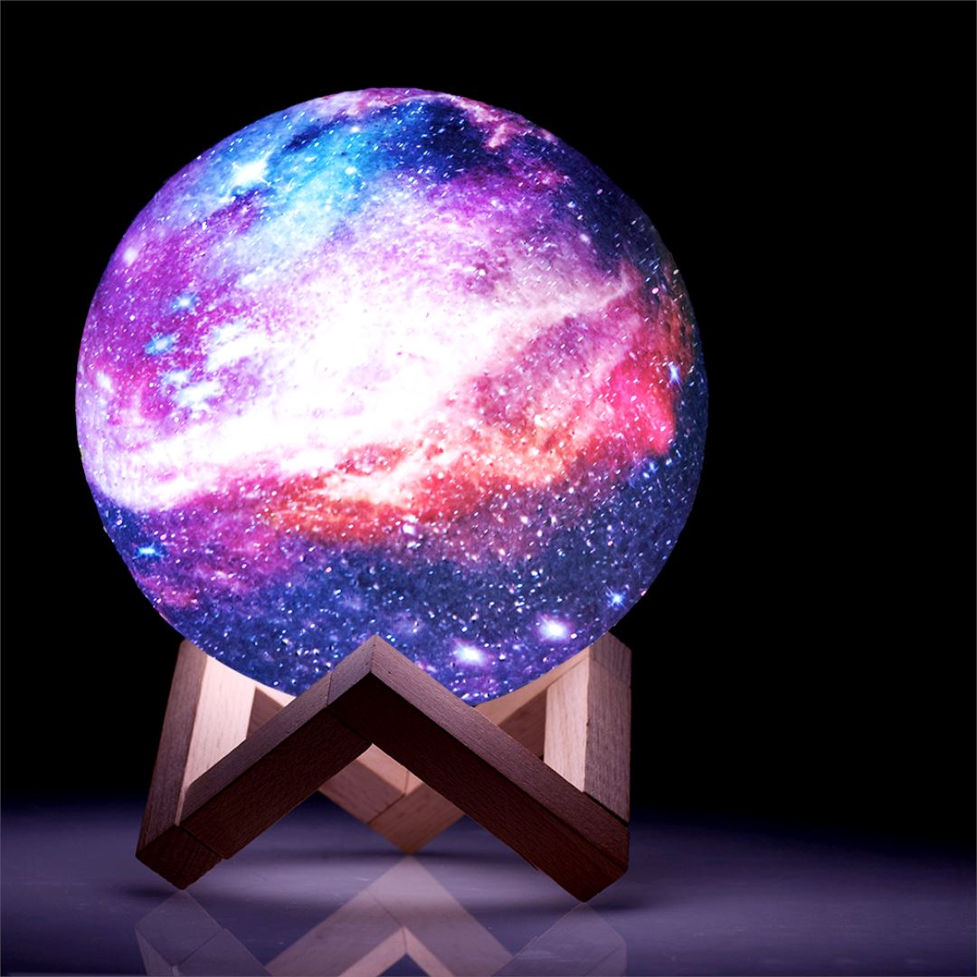 3D Galaxy Moon Lamp | 16 Colours With Remote And Stand