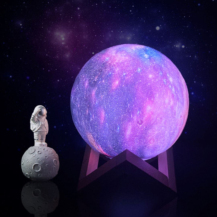 3D Galaxy Moon Lamp | 16 Colours With Remote And Stand