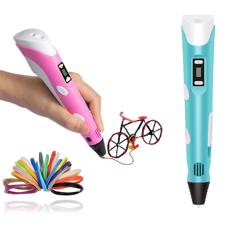 3D Printing Pen for Kids | Adjustable Temperature &amp; Speed Control | Non-Toxic PLA Filament Starter Kit, Safe for Ages 3+