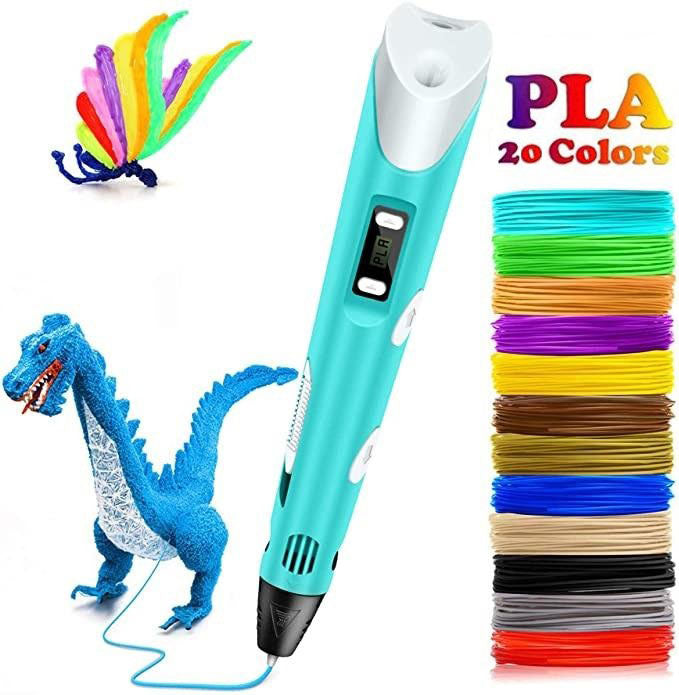 3D Printing Pen for Kids &amp; Adults | Adjustable Temperature &amp; Speed Control | 50m Eco-Friendly PLA Filament Included