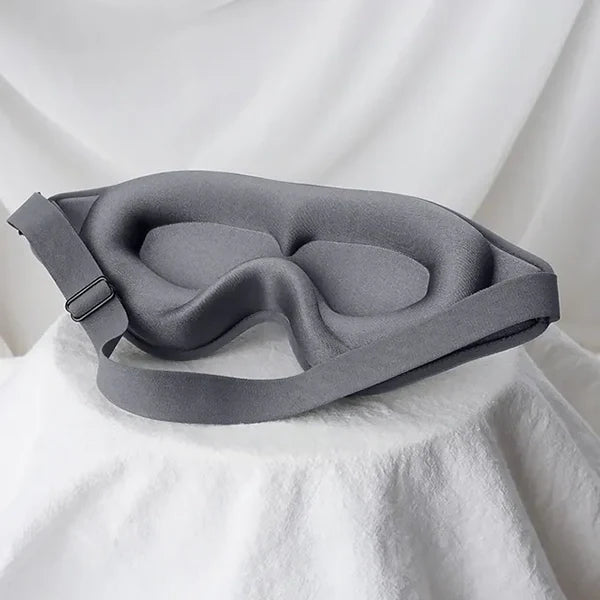 3D Sleep Mask Memory Foam | Contoured, Breathable &amp; Adjustable Strap | Blocks Light, No Eye Pressure for Deep Sleep