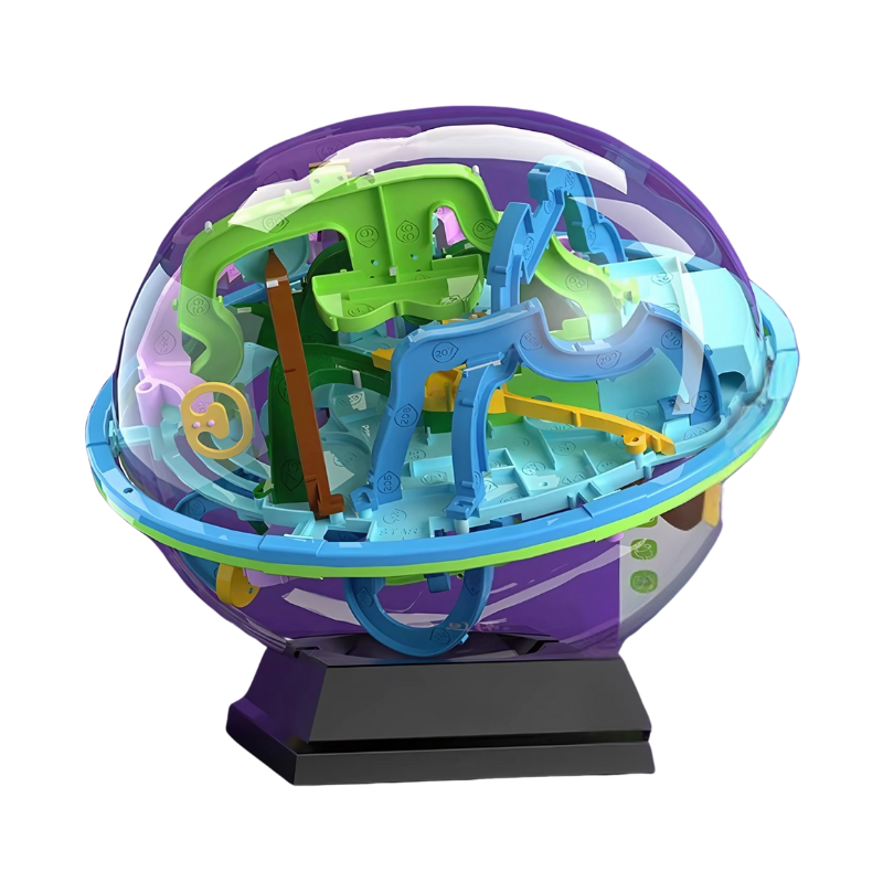 3D Spherical Maze Puzzle Ball Four Difficulty Levels
