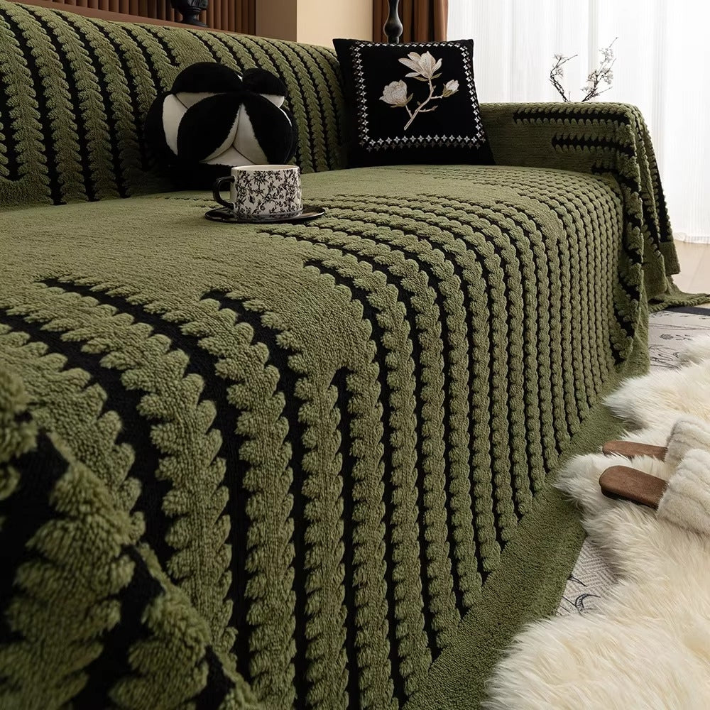 Tufted Sofa Throw Blanket, 180 x 230 cm | Non-Slip Backing, Machine Washable | Plush Cosy Cover for Sofas & Sectionals 2