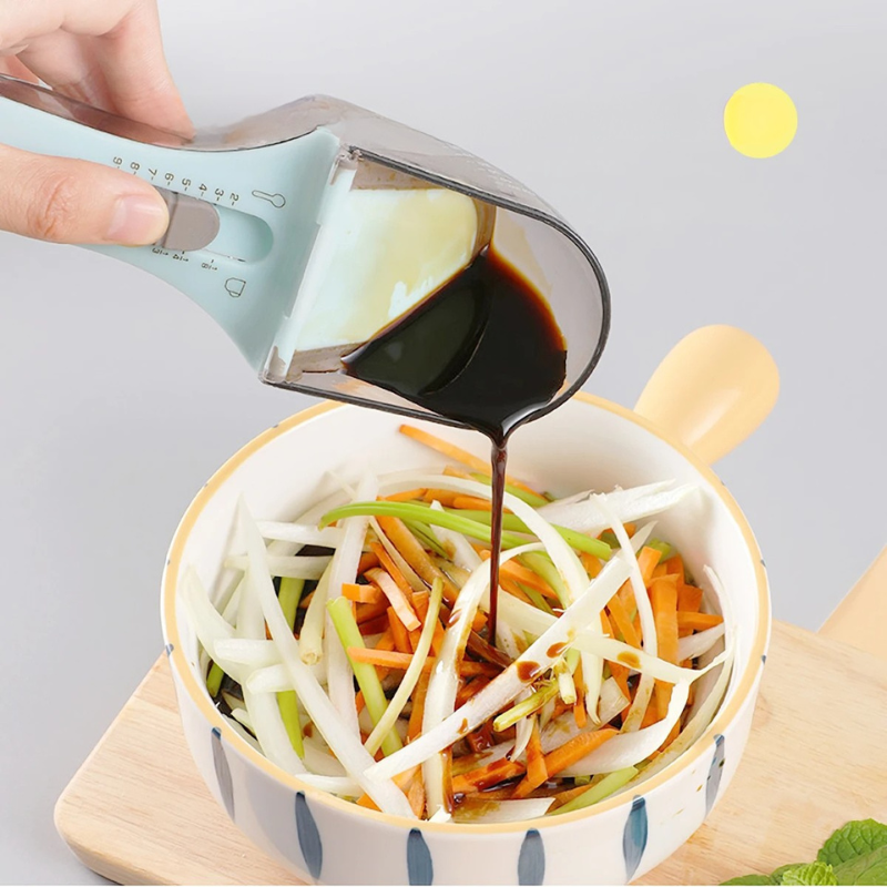 Adjustable Measuring Cup and Spoon Set | Magnetic Storage, BPA-Free Material | Precise Dry and Liquid Measurement Tool 4