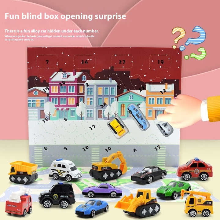 Vehicle Advent Calendar Alloy Construction Rescue Toy with Moving Parts 7