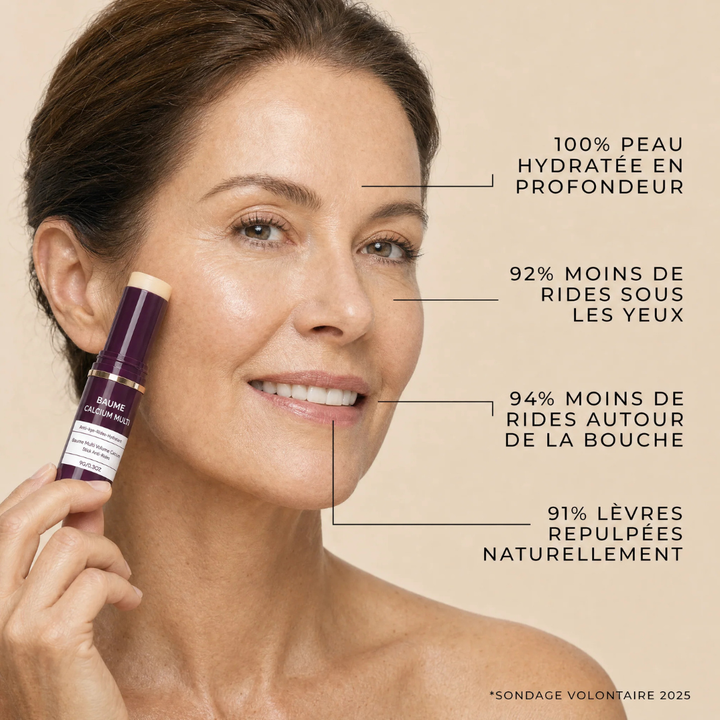 Anti-Age Balm Stick for Face &amp; Lips | Calcium &amp; Bio-Collagen Formula | Hydrates, Plumps and Smooths Fine Lines Daily 2