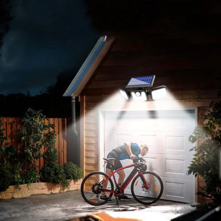 Solar Motion Sensor Wall Light | Wide-Angle LED Beam, Automatic Night Activation | Weatherproof, No Wiring Needed 2