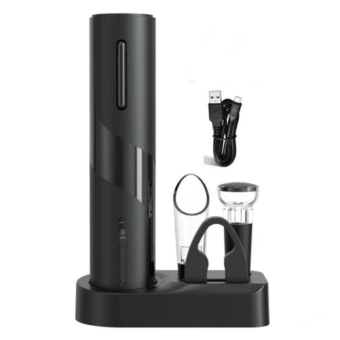 Electric Wine Bottle Opener | Set With Stand, Two-Button Use