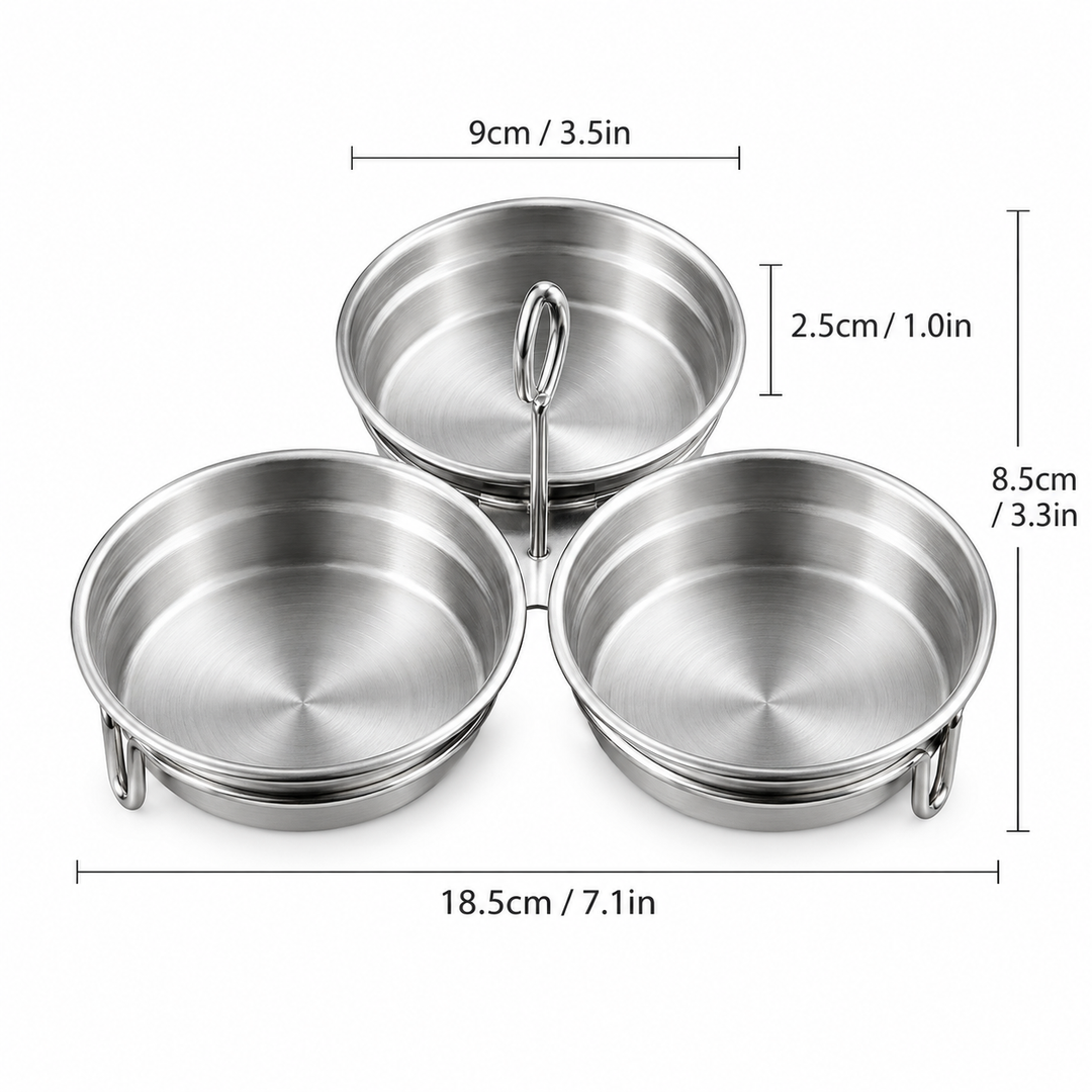 3 Cup Stainless Steel Egg Poacher Stovetop Steamer 15