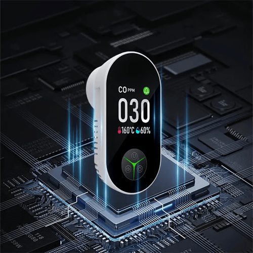 Carbon Monoxide Alarm with Temperature &amp; Humidity Monitor | Combustible Gas Detection | Plug-In, No Batteries Needed 6
