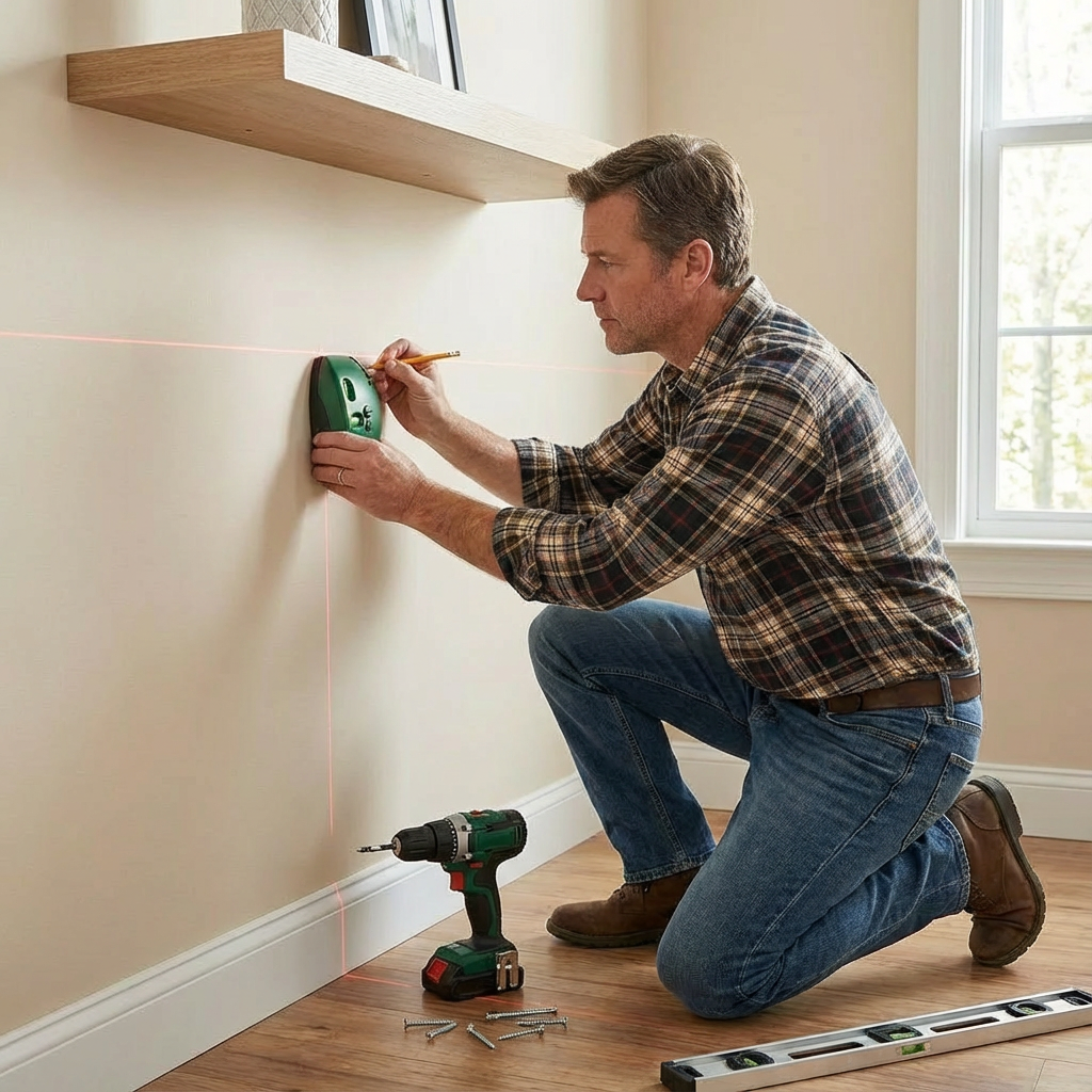Laser Level Cross Line | Compact Alignment Tool for Shelves &amp; Pictures | Quick Accurate Markings Without Measuring 7