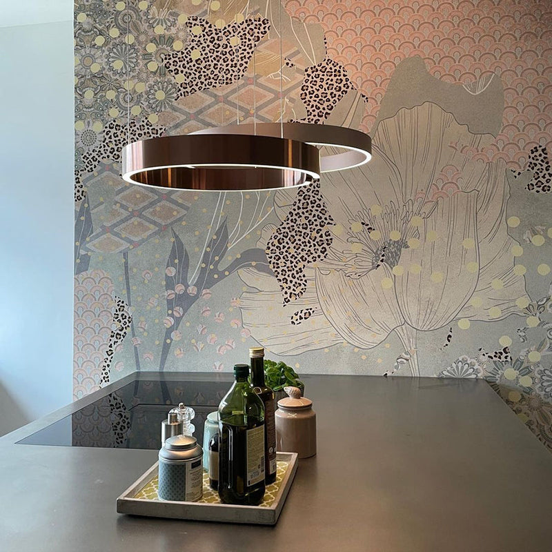 LED Pendant Ceiling Light Metal &amp; Acrylic Dome 40/60/80 cm | Black, Gold, Rose Gold, White | Dimmable, 3 Colour Temperatures 2