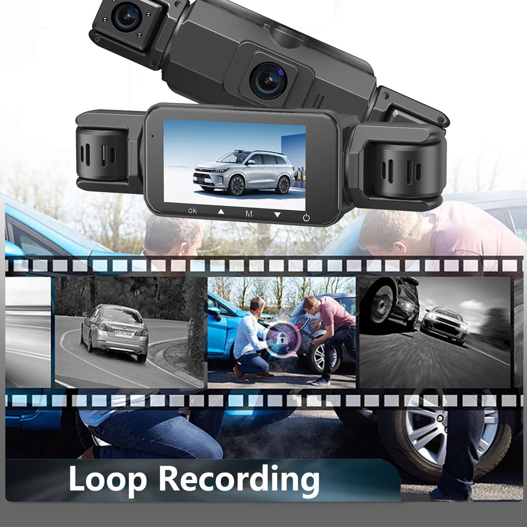 4-Camera Dash Cam System | 1920P Front | 720P Side &amp; Rear | Night Vision | WiFi | Up To 32GB