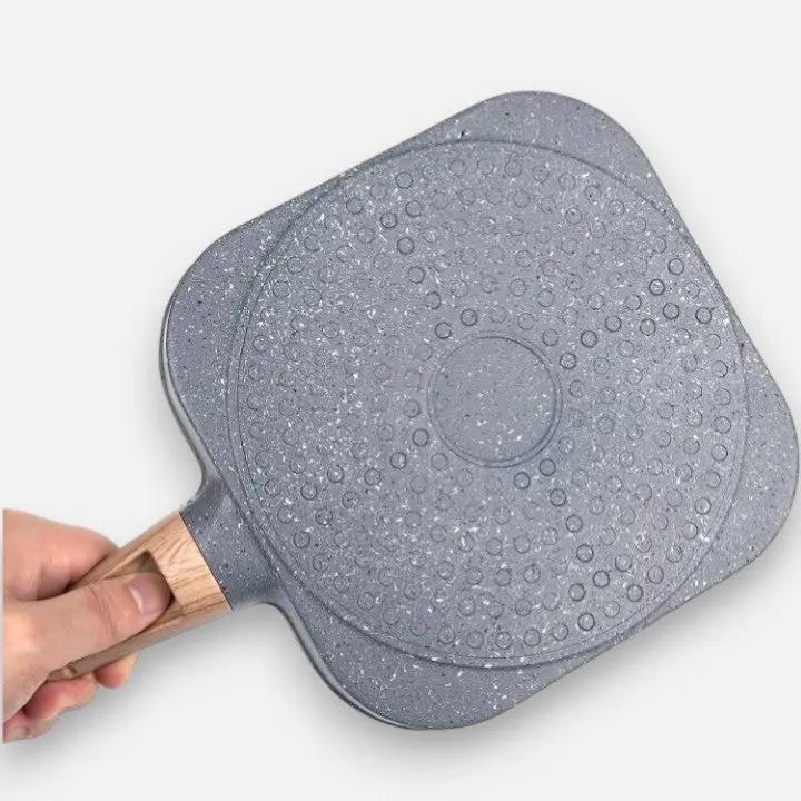 4-Section Frying Pan with Maifan Stone Coating | Non-Stick Egg Cooker