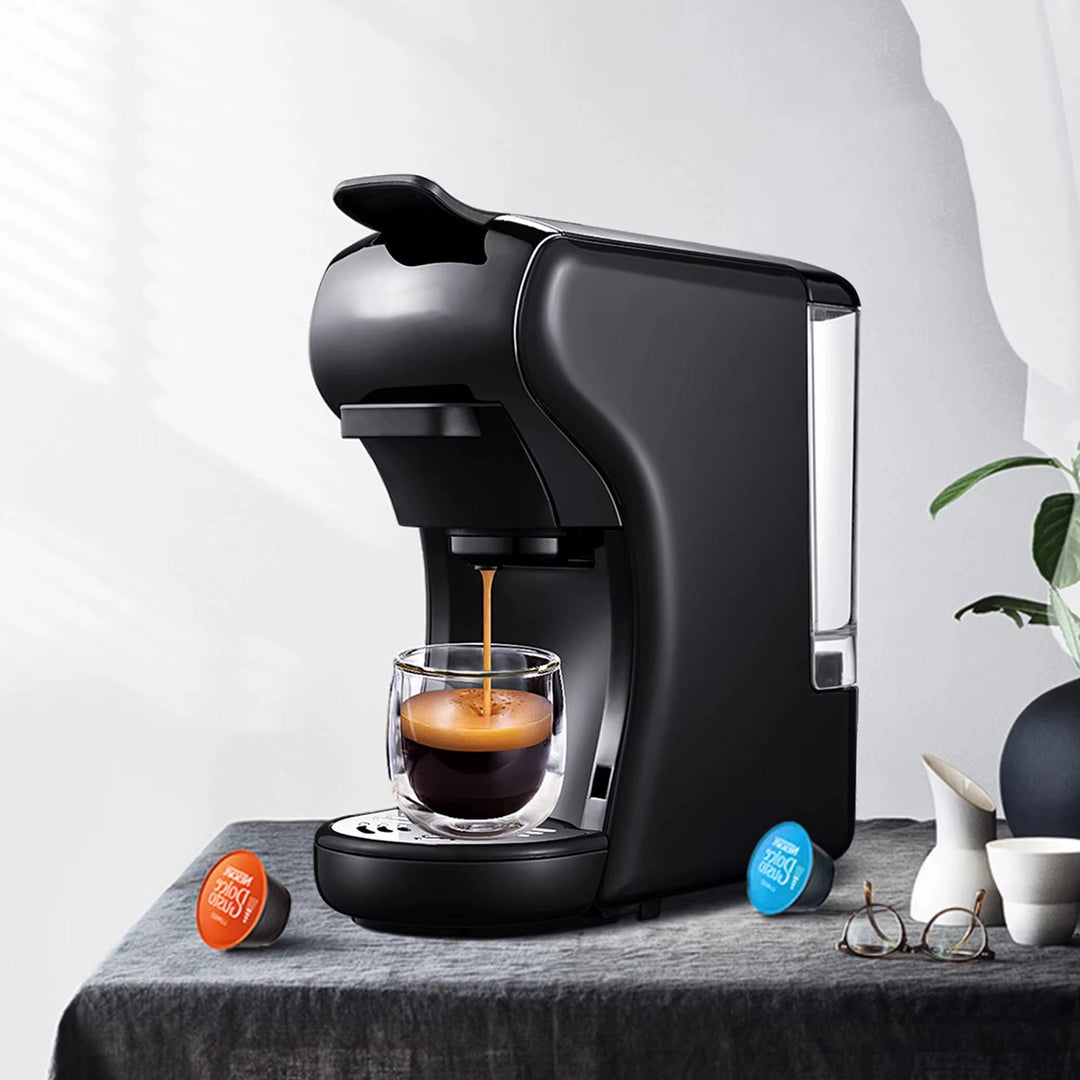 4-in-1 Coffee Machine | 19-Bar Pressure | Nespresso & K-Cup Compatible | 25 Sec Brew | 68dB