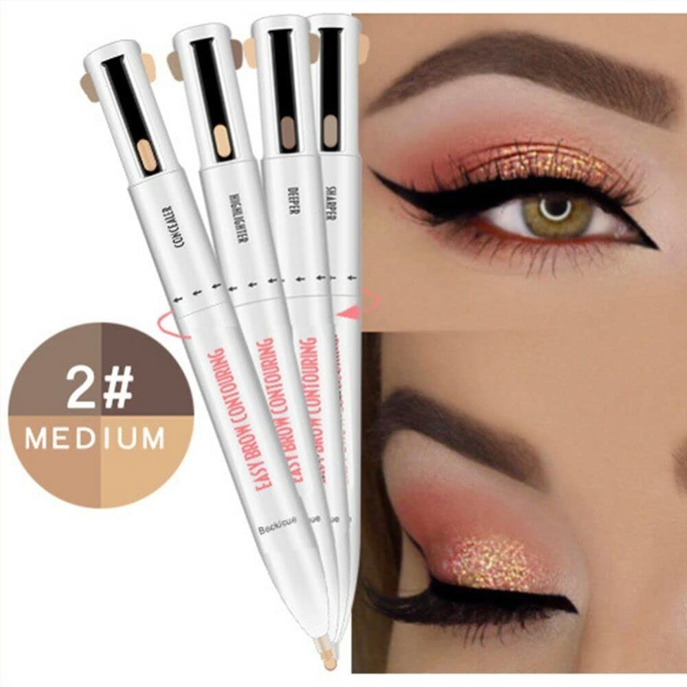 4-in-1 Eyebrow Pen | Shapes, Fills, Conceals & Highlights Brows | Waterproof, Smudge-Proof, Long-Lasting All-Day Wear