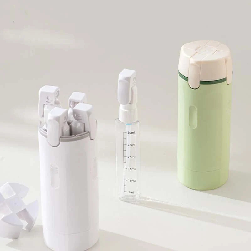 4-in-1 Travel Hygiene Storage | Press Top, Four Chambers