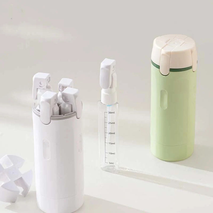 4-in-1 Travel Hygiene Storage | Press Top, Four Chambers