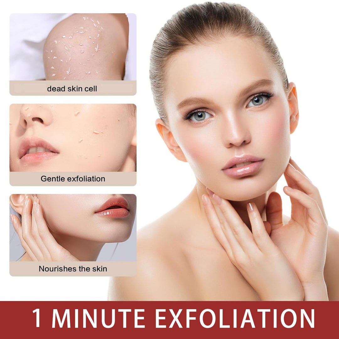 Exfoliating Gel for Women | Vitamin C, Sodium Hyaluronate &amp; Cherry Blossom | Smooths Rough Skin, Fades Dark Patches in 1 Minute 4