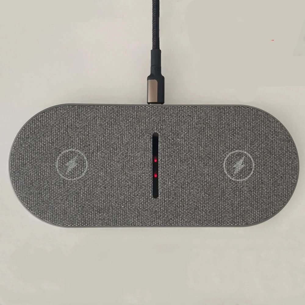 40W Dual Device Wireless Charger Station with LED Display – Fast Charging, Compact Design 2