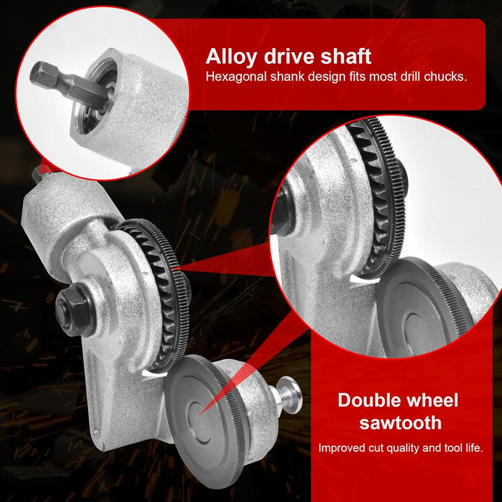 Metal Cutter Drill Attachment Clean Edge Protective Guard 8