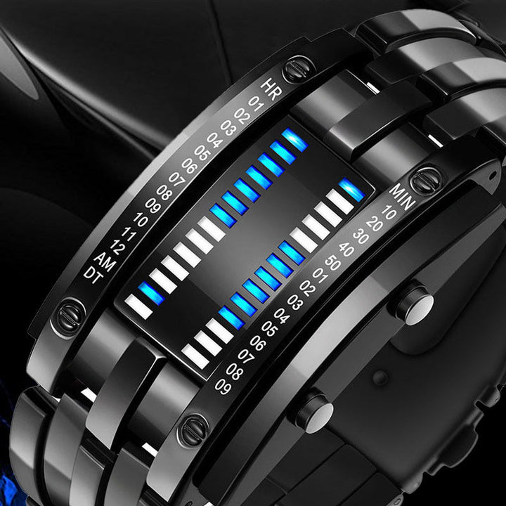 Binary LED Watch Alloy Water-Resistant with Scratch-Resistant Glass 4