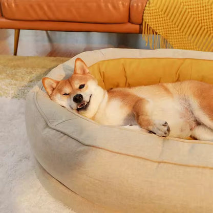 Orthopedic Dog Bed | Waterproof Layer | Removable Washable Cover | Cotton Fleece & Velveteen | M, L & XL