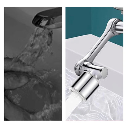 Faucet Adapter with 1080° Swivel Arm | Chrome Rotating Extension Design