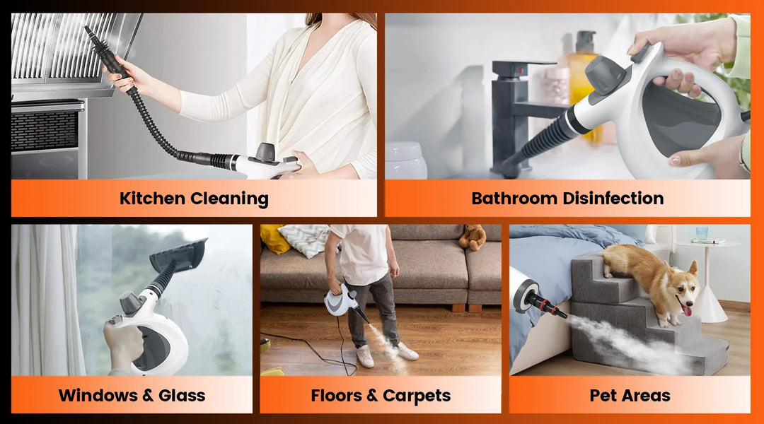Handheld Steam Cleaner | Multi Surface Cleaning Kit