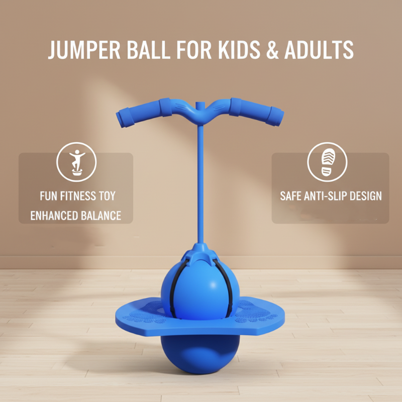 Balance Hop Ball for Kids | Removable Foam Handles for All Skill Levels | Non-Slip Platform for Indoor and Outdoor Use 8