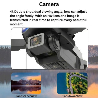 Aerial Vision | Foldable Mini Drone with Dual Camera | Optical Flow | Beginner-Friendly | Under 250g