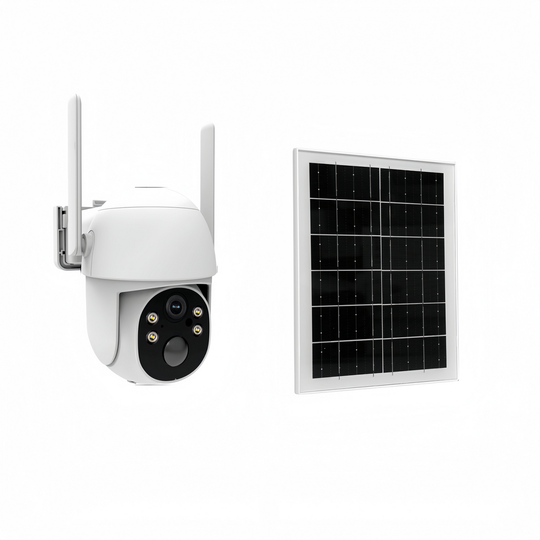 4G LTE Solar Security Camera | 2K HD | AI Motion Detection | IP65 | 360° Pan | Two-Way Audio