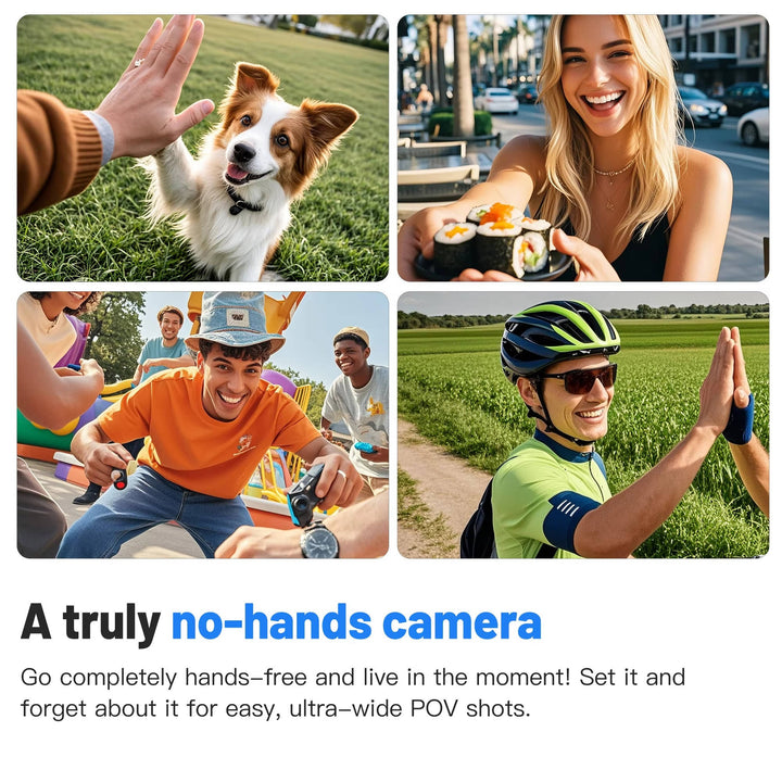 4K 360° Action Camera | Dual Wide-Angle Lenses | 30M Waterproof | Anti-Shake | WiFi