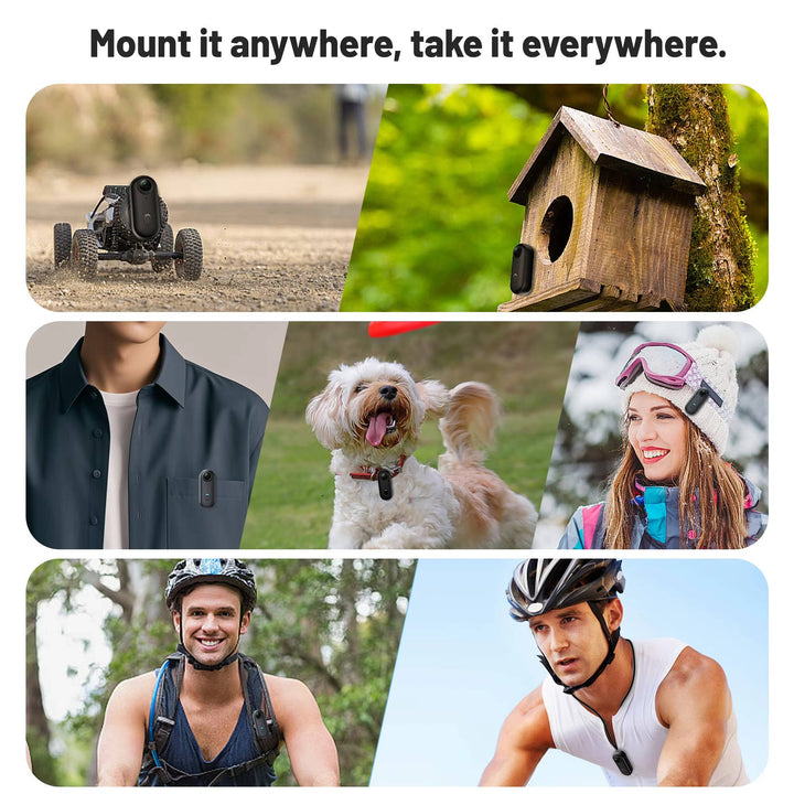 4K 360° Action Camera | Dual Wide-Angle Lenses | 30M Waterproof | Anti-Shake | WiFi