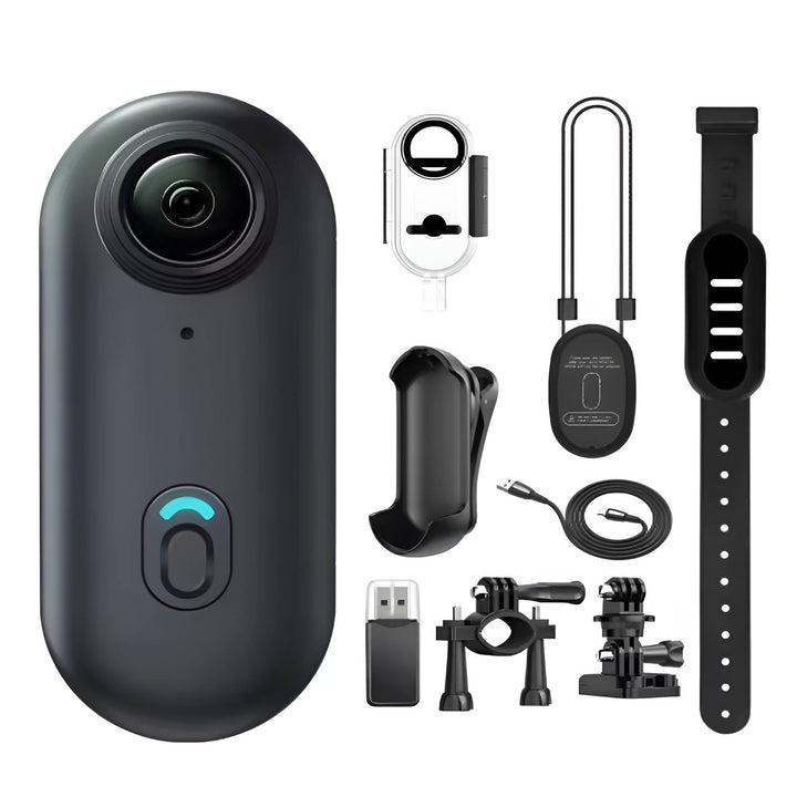 4K 360° Action Camera | Dual Wide-Angle Lenses | 30M Waterproof | Anti-Shake | WiFi