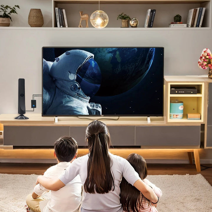 4K Digital TV Antenna with Signal Booster | 50-Mile HD Reception