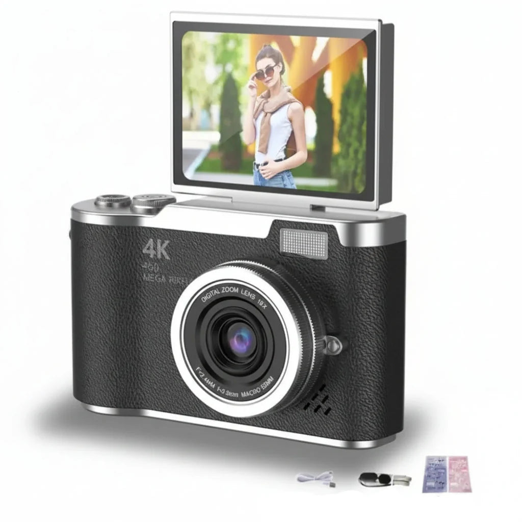 Digital Camera 4K | 48MP Resolution, 8X Zoom &amp; 180° Flip Screen | Compact Camera for Photos, Video &amp; Everyday Travel 8