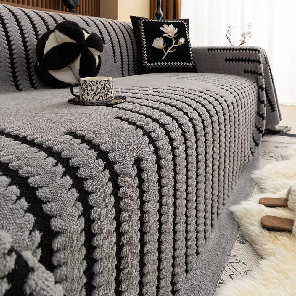 Tufted Sofa Throw Blanket, 180 x 230 cm | Non-Slip Backing, Machine Washable | Plush Cosy Cover for Sofas &amp; Sectionals 5