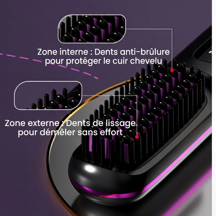 Heated Styling Brush for Short Hair | Ceramic Coating | Fast Styling, Natural Volume &amp; Frizz Control for Easy Daily Use 4