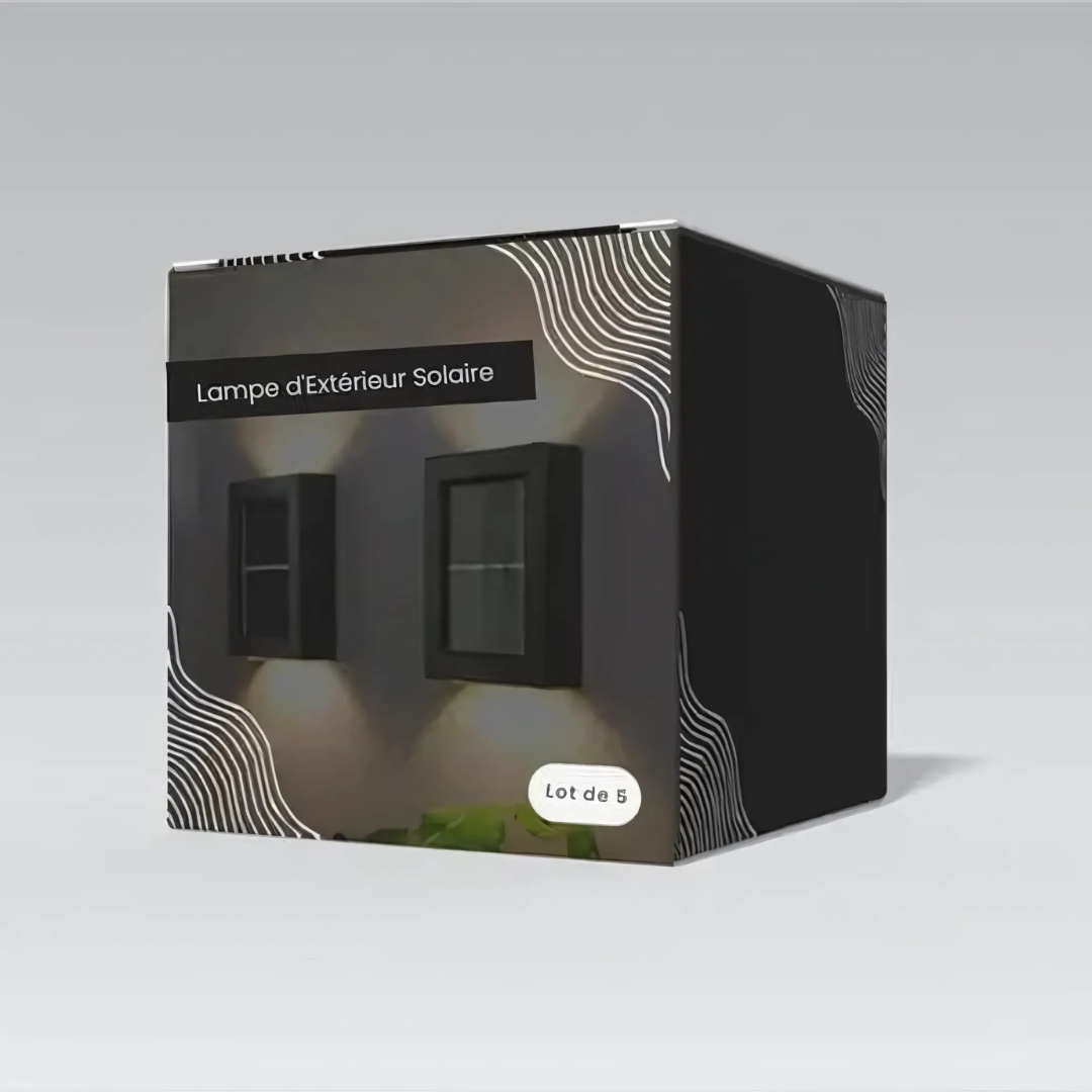 Solar Wall Light Outdoor | Automatic Dusk-to-Dawn Sensor, Weatherproof Design | Tool-Free Install, No Wiring Needed 2