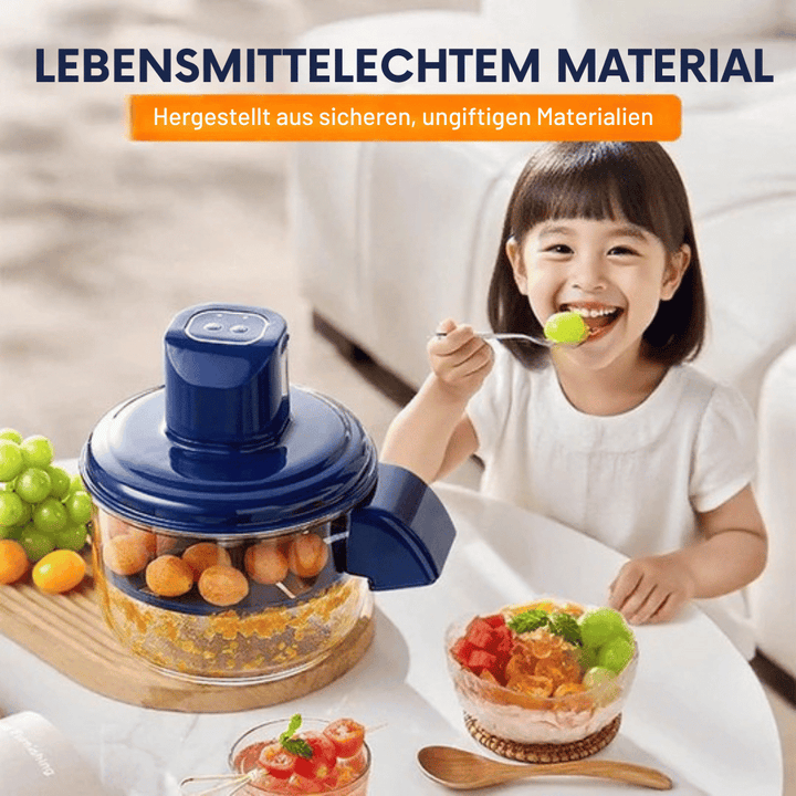 5-Blade Electric Food Chopper USB Rechargeable Transparent Bowl 4