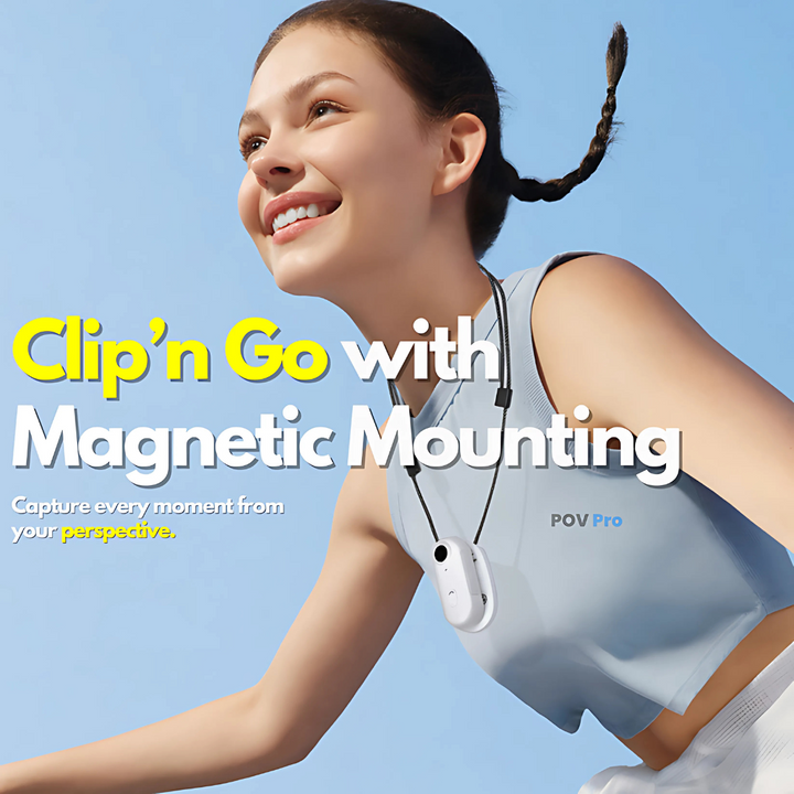 Mini Wireless Camera 2K | 360° View, Electronic Stabilisation &amp; Slow Motion | Magnetic Clip, Long Battery Life 2