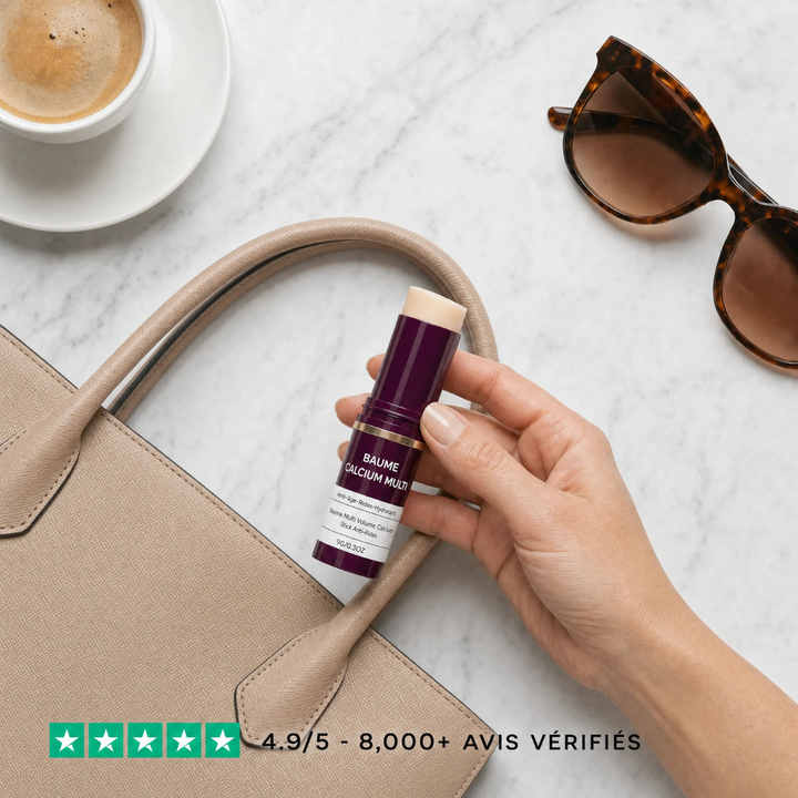 Anti-Age Balm Stick for Face &amp; Lips | Calcium &amp; Bio-Collagen Formula | Hydrates, Plumps and Smooths Fine Lines Daily 3