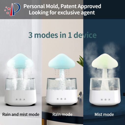 Humidifier Diffuser Rain Cloud USB Aromatherapy with Negative Ion Mist 6