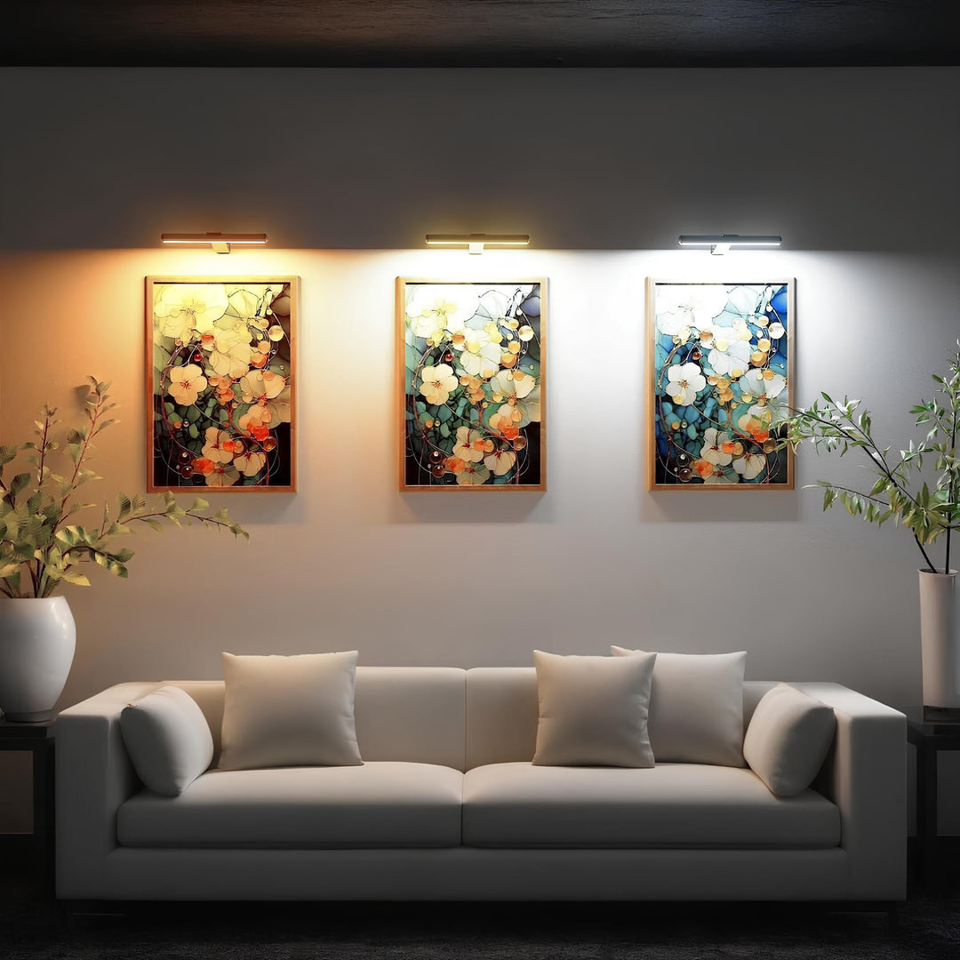 Rechargeable LED Wall Light Remote Control 120° Rotation 3 Colours 5