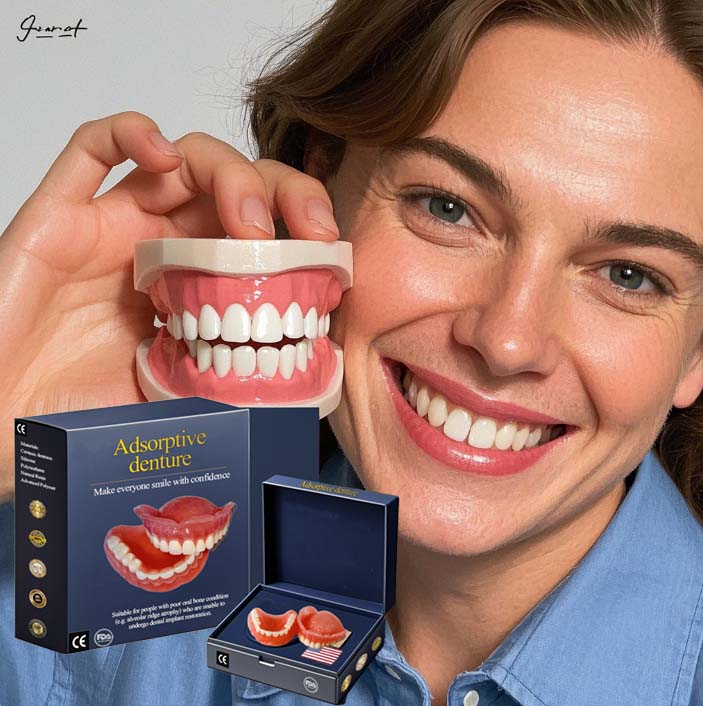 Adhesive-Free Dentures for Ages 20 to 50+ | Bionic Root Adsorption Technology | 12-Hour Secure Hold, No Glue Needed 1
