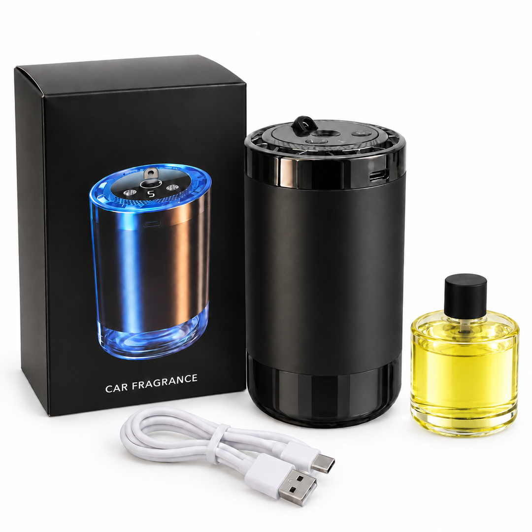 Car Fragrance Dispenser Rechargeable USB-C Compact with 5 Spray Levels 10