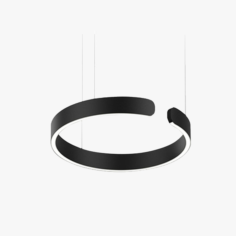 LED Pendant Ceiling Light Metal &amp; Acrylic Dome 40/60/80 cm | Black, Gold, Rose Gold, White | Dimmable, 3 Colour Temperatures 3