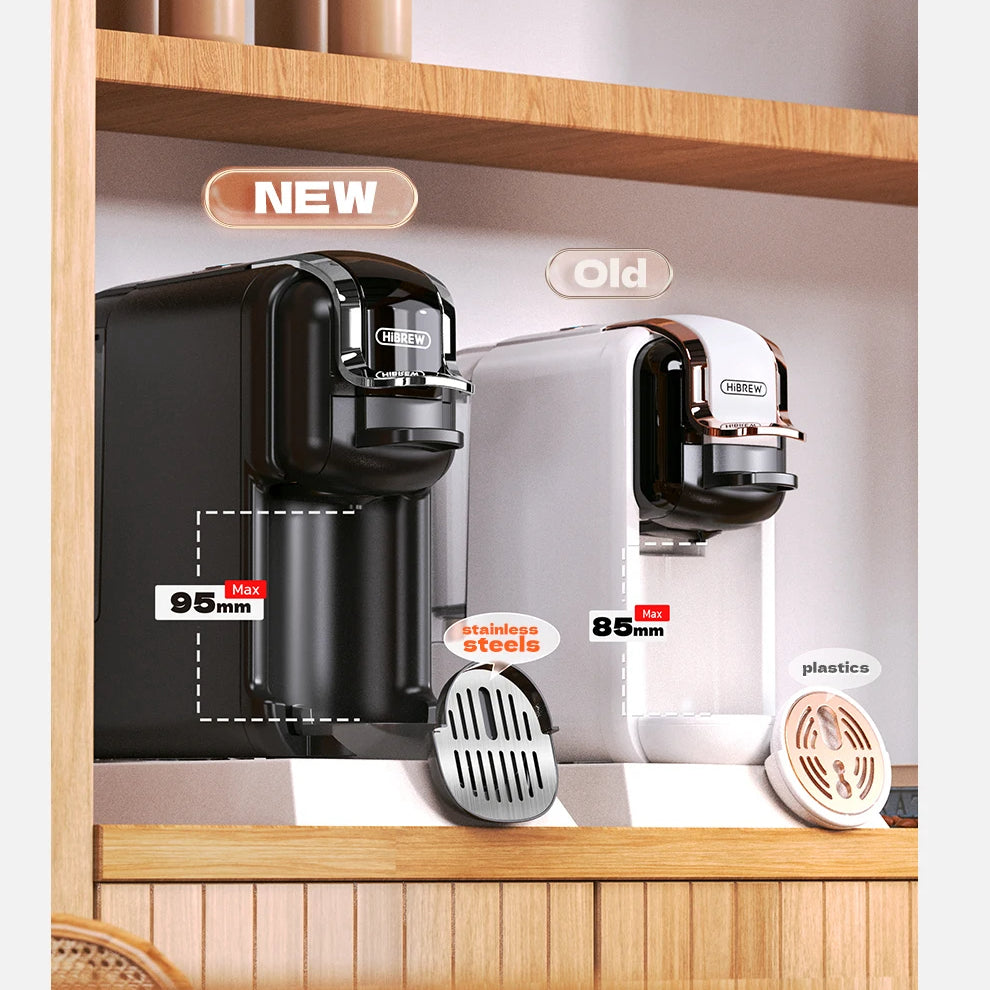 5-in-1 Coffee Machine | 20-Bar Pressure | Nespresso &amp; K-Cup Compatible | Hot &amp; Cold Brew | Compact